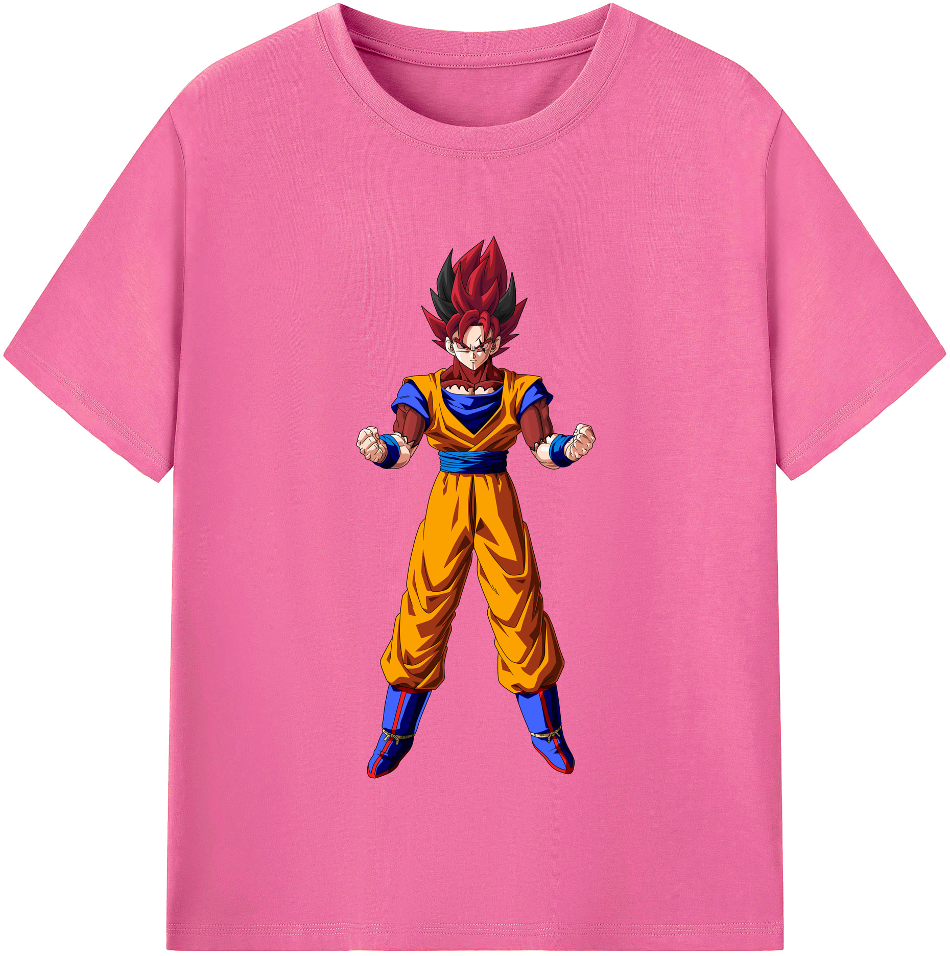 （画像用） ドラゴンボール 孫悟空（そん ごくう）Son Goku カカロット DRAGON BALL Kakarotto レディースカジュアルプリントTシャツ（綿100％）